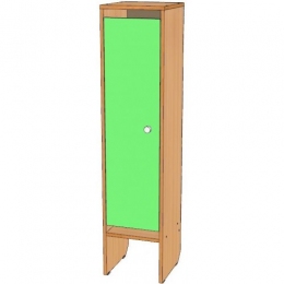 Шкаф для одежды 1-но секционный с нишей ЛДСП, дверки прямые