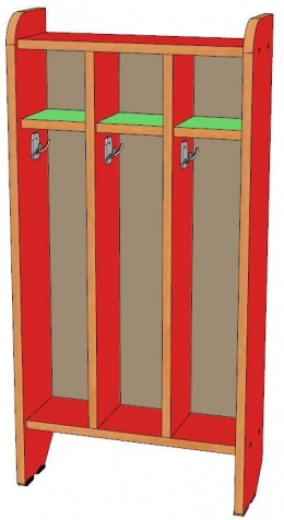 Шкаф для полотенец 3-х секционный напольный ЛДСП
