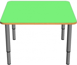Стол квадратный на регулируемых ножках (0-3гр) ЛДСП