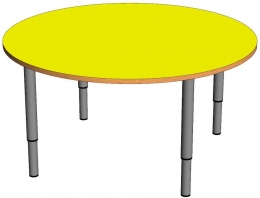 Стол круглый на регулируемых ножках (0-3гр) ЛДСП