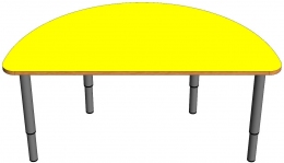 Стол полукруглый на регулируемых ножках (0-3гр) ЛДСП