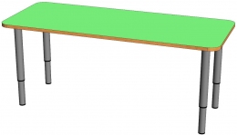 Стол прямоугольный на регулируемых ножках (0-3гр) ЛДСП
