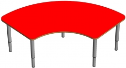 Стол с вырезом на регулируемых ножках (0-3гр) ЛДСП