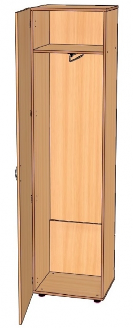 Шкаф узкий для одежды ЛДСП (цвет-бук)